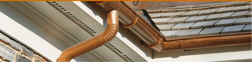 photo of rain gutter